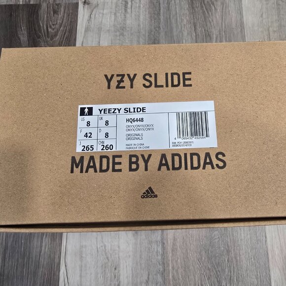 HQ 6448 Size Men\'s US6/8/9  Adidas Yeezy Slide Onyx HQ6448 - Brand New main image 3